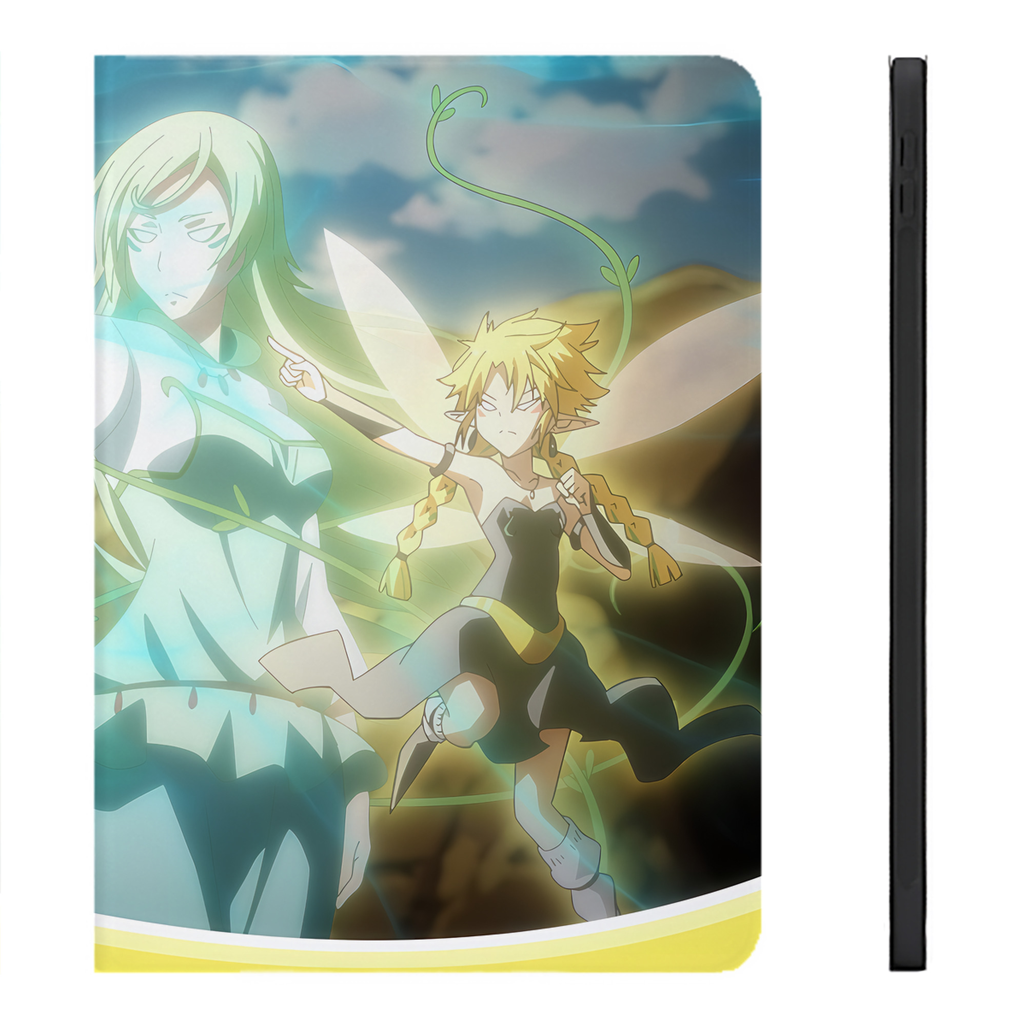 （画像用） 転スラ Regarding Reincarnated to Slime IPadケース ペンホルダー付き ブックスタイルデザイン